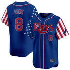 Johmsee T.Bay Rays #8 Brandon Lowe Player Royal 2025 Independence Day Vapor Premier Limited Stitched Jerseys