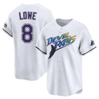 Johmsee T.Bay Rays #8 Brandon Lowe Player White City Connect Home Stitched Jerseys
