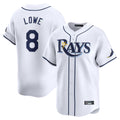 Johmsee T.Bay Rays #8 Brandon Lowe Player White Home Limited Stitched Jerseys