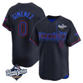 Johmsee T.Blue Jays #0 Andres Gimenez Player Black 2025 World Series City Connect Stitched Jerseys