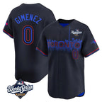Johmsee T.Blue Jays #0 Andres Gimenez Player Black 2025 World Series City Connect Stitched Jerseys