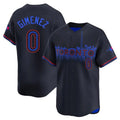Johmsee T.Blue Jays #0 Andres Gimenez Player Black City Connect Limited Stitched Jerseys