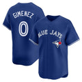 Johmsee T.Blue Jays #0 Andres Gimenez Player Royal Home Game Stitched Jerseys