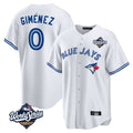 Johmsee T.Blue Jays #0 Andres Gimenez Player White 2025 World Series Game Stitched Jerseys