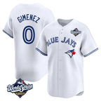 Johmsee T.Blue Jays #0 Andres Gimenez Player White 2025 World Series Limited Stitched Jerseys