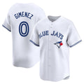 Johmsee T.Blue Jays #0 Andres Gimenez Player White Home Limited Stitched Jerseys