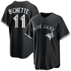 Johmsee T.Blue Jays #11 Bo Bichette Player Black Home Game Stitched Jerseys