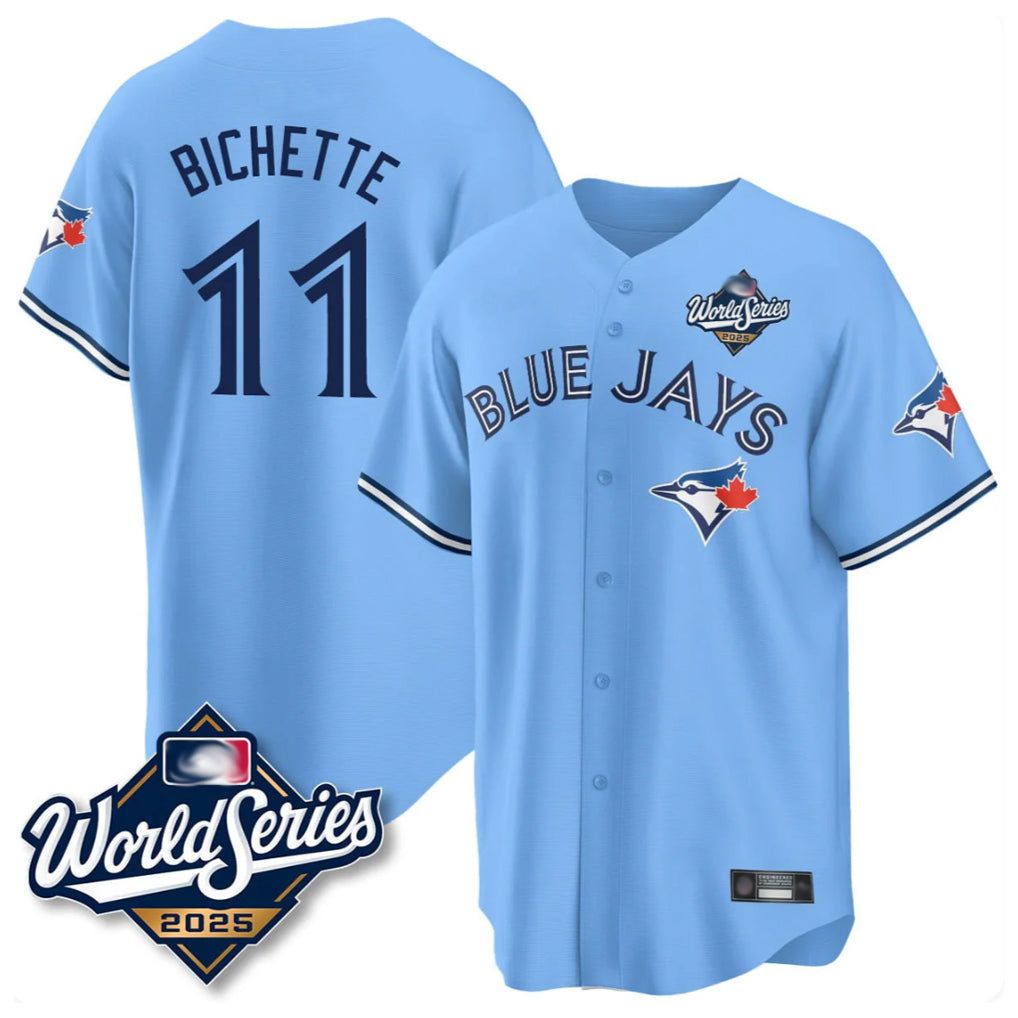 Johmsee T.Blue Jays #11 Bo Bichette Player Blue 2025 World Series Game Stitched Jerseys