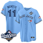 Johmsee T.Blue Jays #11 Bo Bichette Player Blue 2025 World Series Game Stitched Jerseys