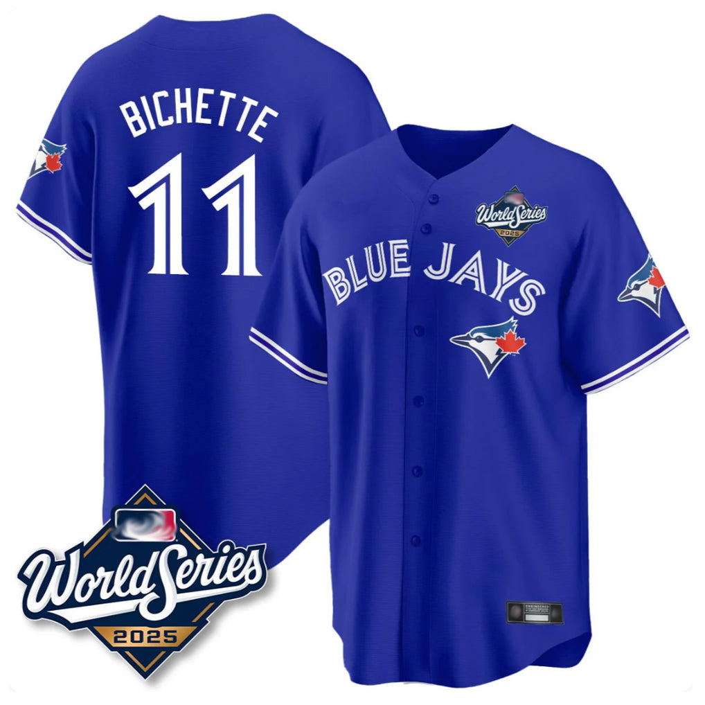 Johmsee T.Blue Jays #11 Bo Bichette Player Blue 2025 World Series Rush Limited Stitched Jerseys