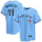 Johmsee T.Blue Jays #11 Bo Bichette Player Blue Home Limited Stitched Jerseys