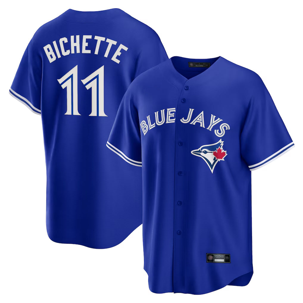 Johmsee T.Blue Jays #11 Bo Bichette Player Blue Rush Limited Stitched Jerseys