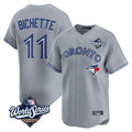 Johmsee T.Blue Jays #11 Bo Bichette Player Gray 2025 World Series Limited Home Stitched Jerseys