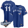 Johmsee T.Blue Jays #11 Bo Bichette Player Royal 2025 World Series Limited Home Stitched Jerseys
