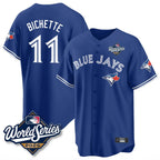 Johmsee T.Blue Jays #11 Bo Bichette Player Royal 2025 World Series Limited Home Stitched Jerseys
