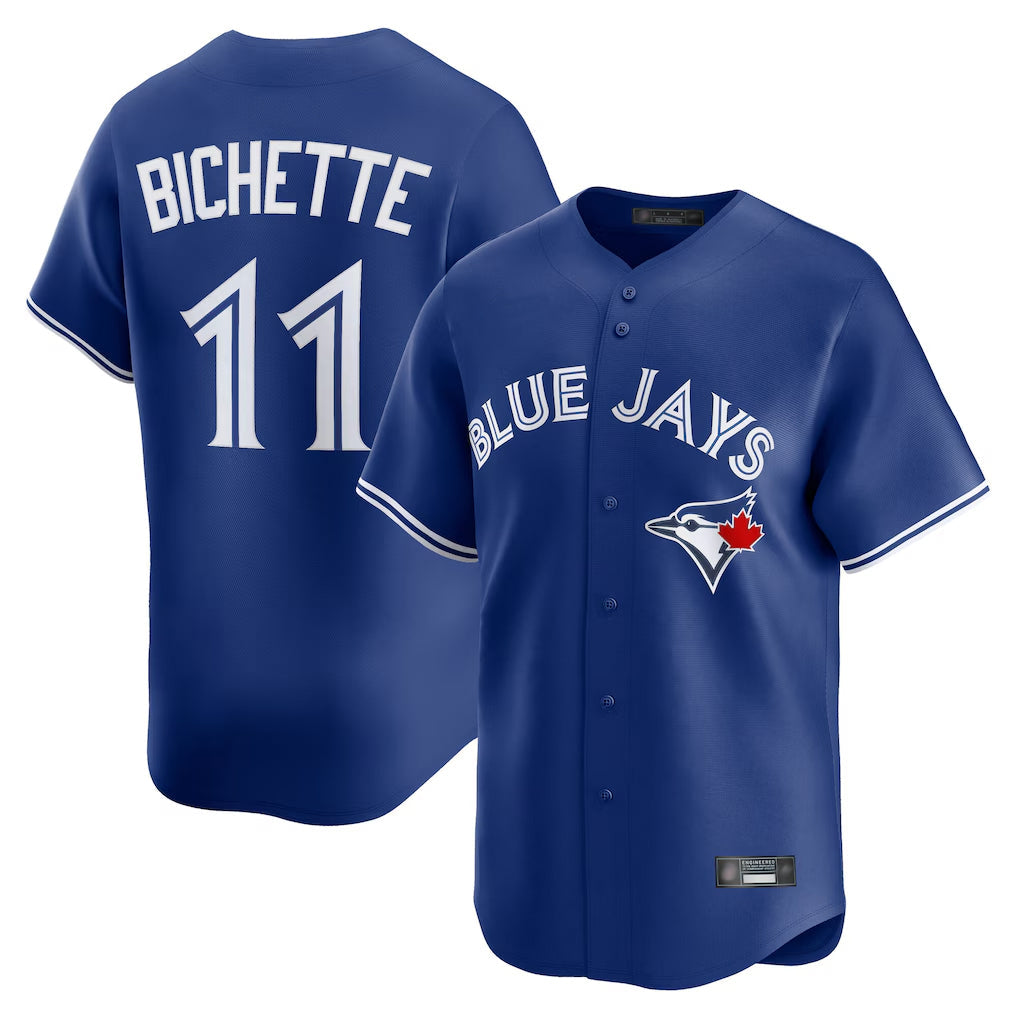 Johmsee T.Blue Jays #11 Bo Bichette Player Royal Limited Home Stitched Jerseys