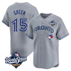 Johmsee T.Blue Jays #15 Chad Green Player Gray 2025 World Series Home Limited Stitched Jerseys