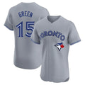 Johmsee T.Blue Jays #15 Chad Green Player Gray Home Elite Limited Stitched Jerseys