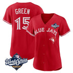Johmsee T.Blue Jays #15 Chad Green Player Red 2025 World Series Limited Stitched Jerseys