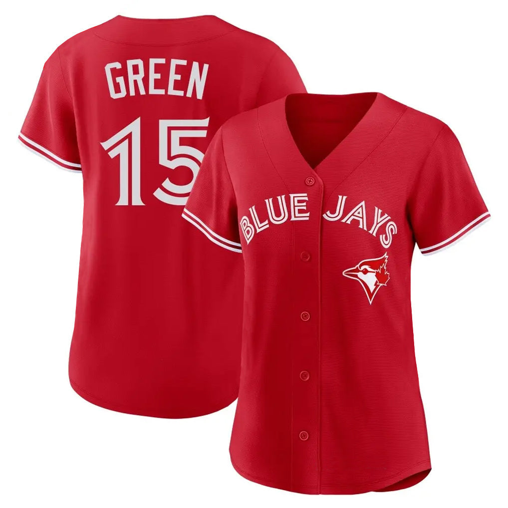 Johmsee T.Blue Jays #15 Chad Green Player Red Home Limited Stitched Jerseys