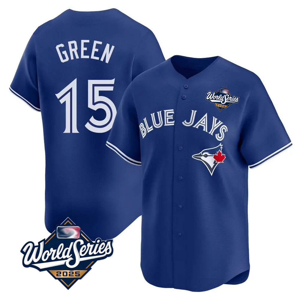 Johmsee T.Blue Jays #15 Chad Green Player Royal 2025 World Series Limited Stitched Jerseys