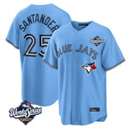 Johmsee T.Blue Jays #25 Anthony Santander Player Blue 2025 World Series Home Limited Stitched Jerseys