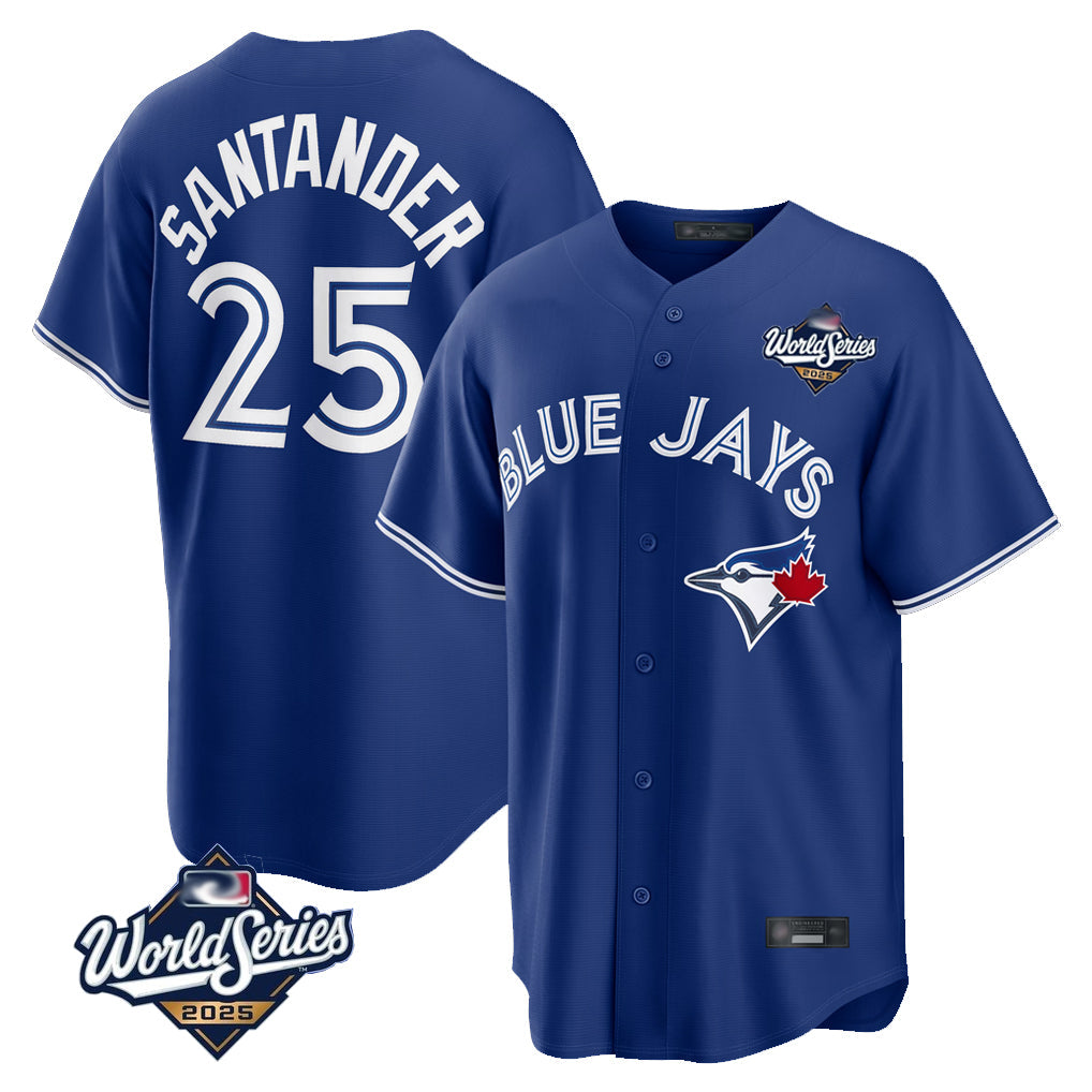 Johmsee T.Blue Jays #25 Anthony Santander Player Navy 2025 World Series Home Limited Stitched Jerseys