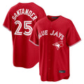 Johmsee T.Blue Jays #25 Anthony Santander Player Red Home Limited Stitched Jerseys