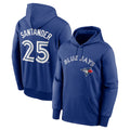 Johmsee T.Blue Jays #25 Anthony Santander Player Royal Performance Pullover Hoodie