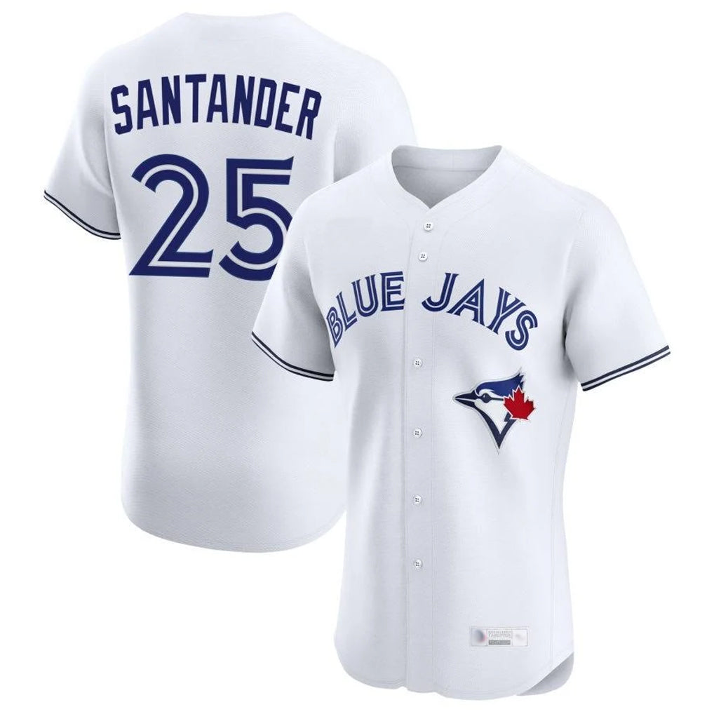 Johmsee T.Blue Jays #25 Anthony Santander Player White Elite Limited Home Stitched Jerseys