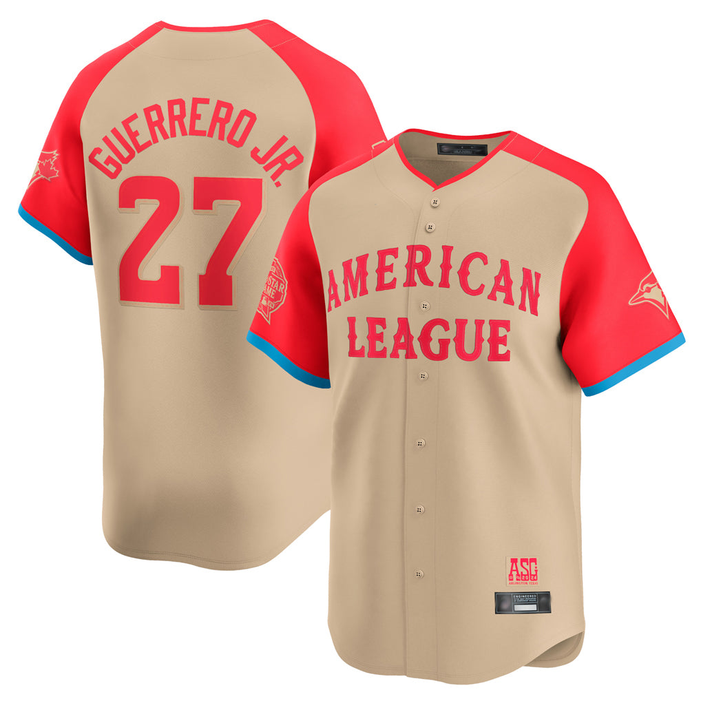 Johmsee T.Blue Jays #27 Vladimir Guerrero Jr Player Cream American League All-Star Game Limited Player Stitched Jerseys
