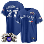 Johmsee T.Blue Jays #27 Vladimir Guerrero Jr Player Navy 2025 American League All Stitched Jerseys