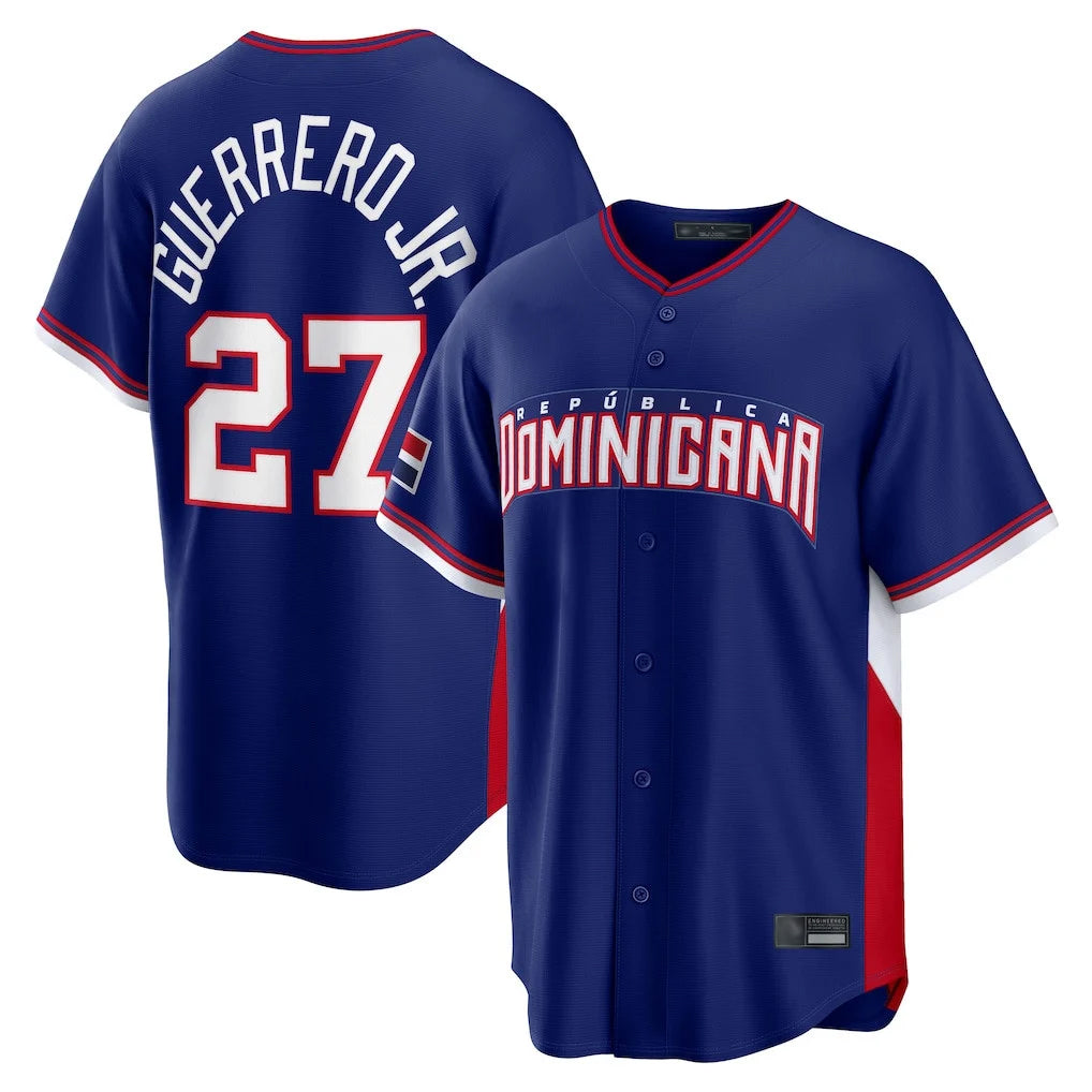 Johmsee T.Blue Jays #27 Vladimir Guerrero Jr Player Royal 2026 World Classic Stitched Jerseys