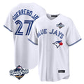 Johmsee T.Blue Jays #27 Vladimir Guerrero Jr Player White 2025 World Series Game Stitched Jersey