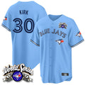 Johmsee T.Blue Jays #30 Alejandro Kirk Player Blue 2025 American League All Stitched Jerseys
