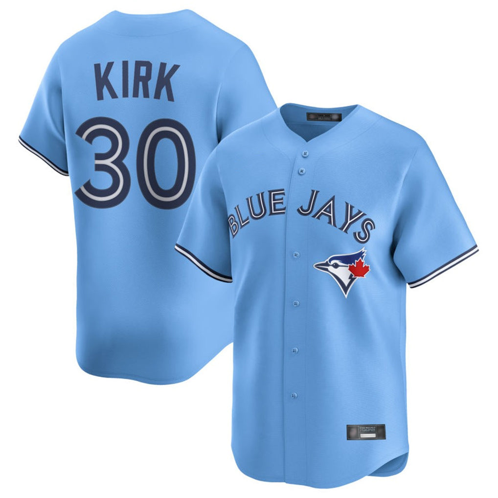 Johmsee T.Blue Jays #30 Alejandro Kirk Player Blue Home Limited Stitched Jerseys