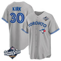 Johmsee T.Blue Jays #30 Alejandro Kirk Player Gray 2025 World Series Limited Stitched Jerseys
