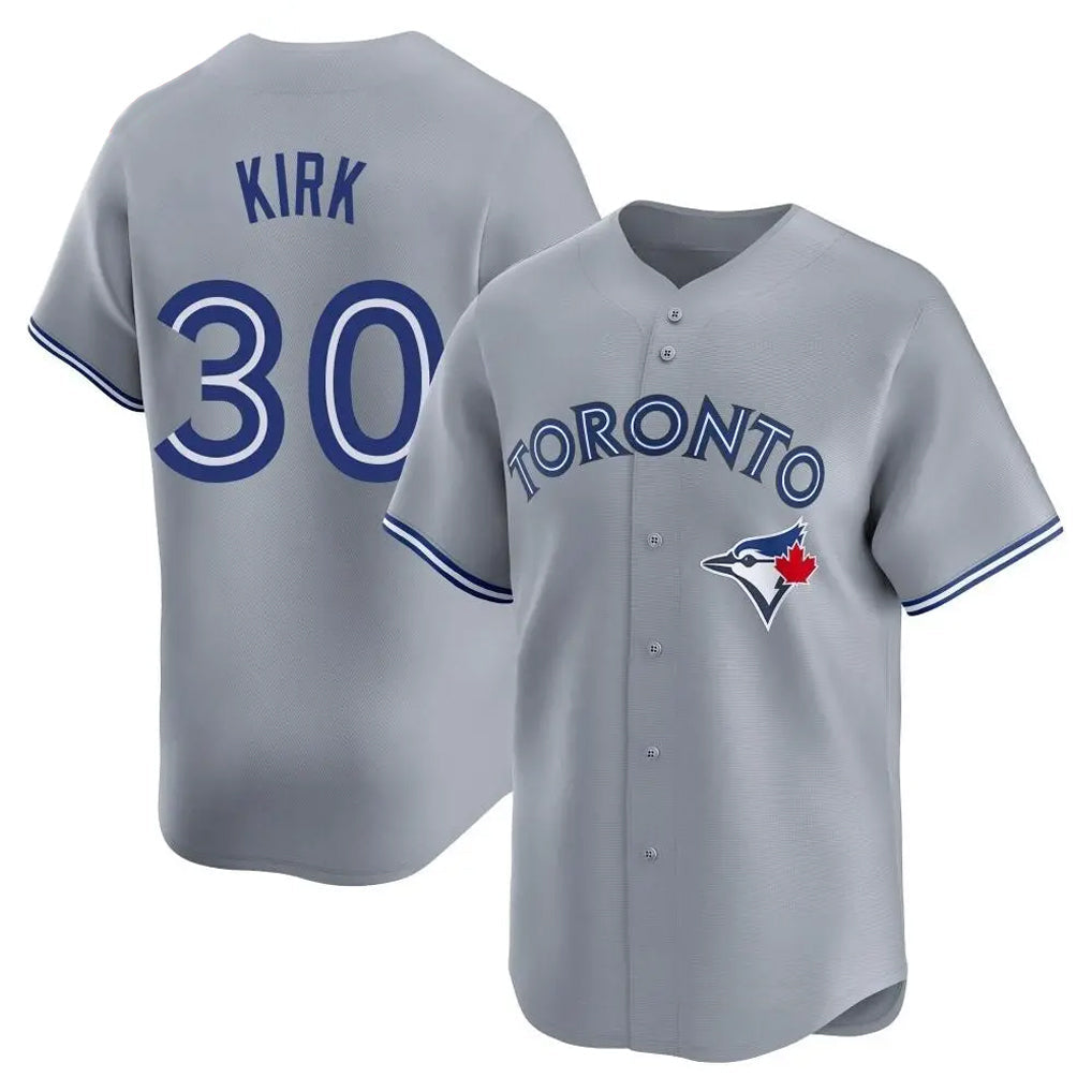 Johmsee T.Blue Jays #30 Alejandro Kirk Player Gray Home Limited Stitched Jerseys