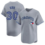 Johmsee T.Blue Jays #30 Alejandro Kirk Player Gray Home Limited Stitched Jerseys