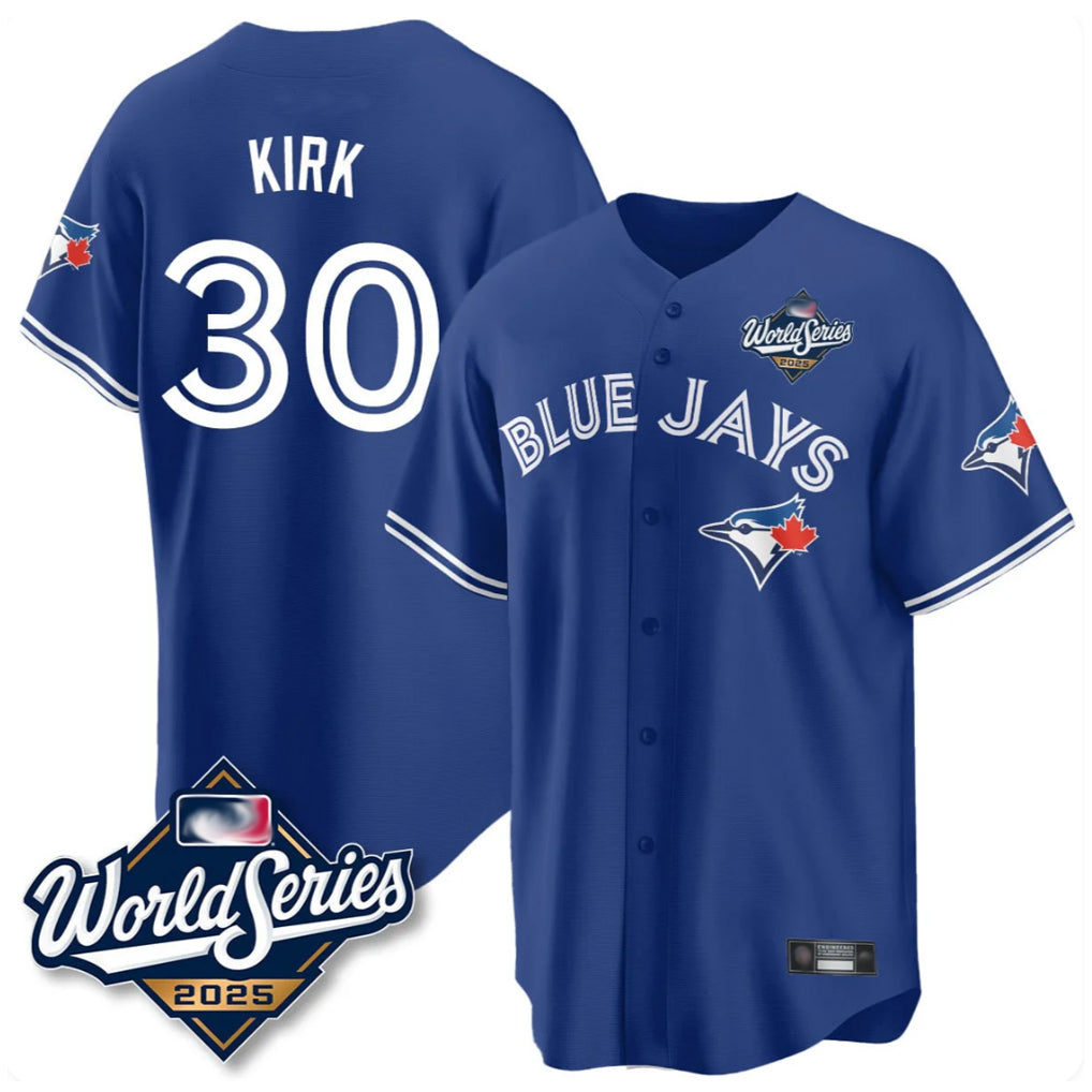 Johmsee T.Blue Jays #30 Alejandro Kirk Player Royal 2025 World Series Limited Stitched Jerseys