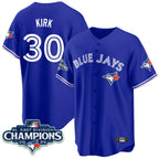 Johmsee T.Blue Jays #30 Alejandro Kirk Player Royal AL East Division All Stitched Jerseys