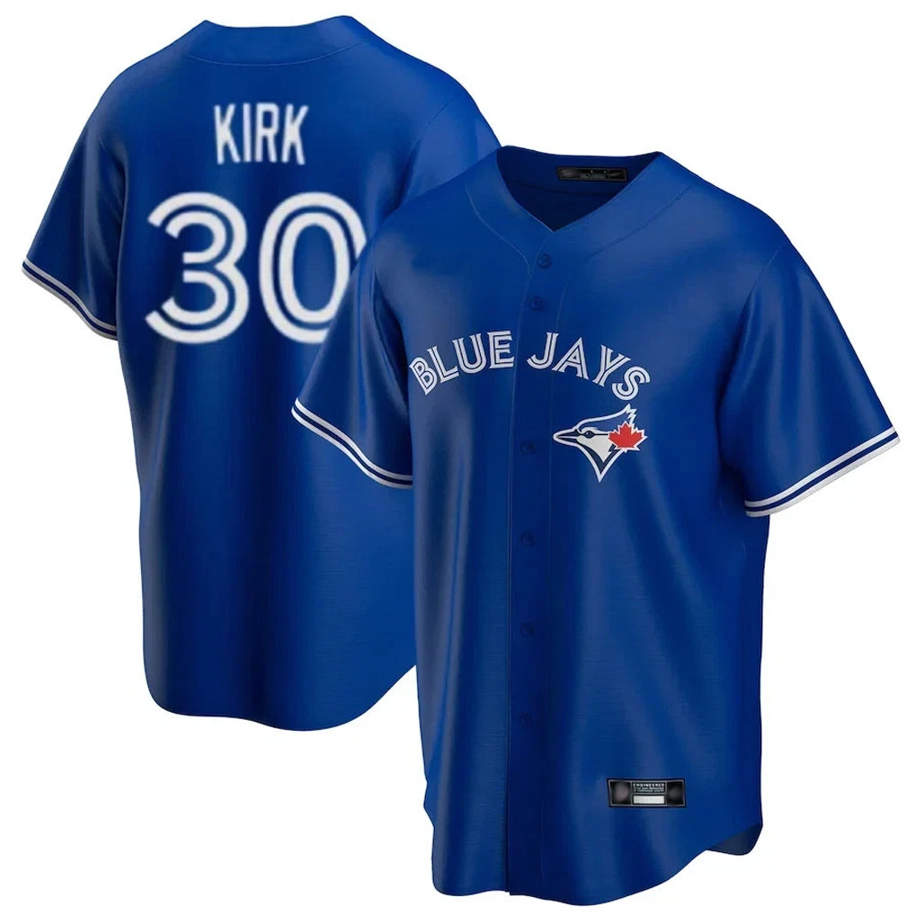 Johmsee T.Blue Jays #30 Alejandro Kirk Player Royal Game Stitched Jerseys