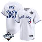 Johmsee T.Blue Jays #30 Alejandro Kirk Player White 2025 World Series Home Limited Stitched Jerseys