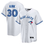 Johmsee T.Blue Jays #30 Alejandro Kirk Player White Home Game Stitched Jerseys