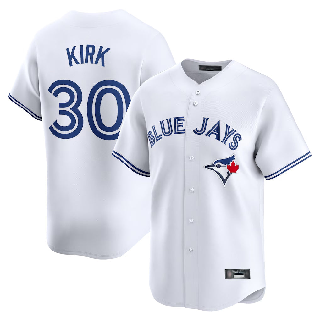 Johmsee T.Blue Jays #30 Alejandro Kirk Player White Home Limited Stitched Jerseys