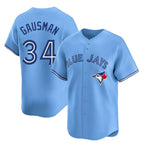 Johmsee T.Blue Jays #34 Kevin Gausman Player Blue Home Limited Stitched Jerseys
