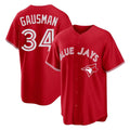Johmsee T.Blue Jays #34 Kevin Gausman Player Red Home Limited Stitched Jerseys