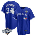 Johmsee T.Blue Jays #34 Kevin Gausman Player Royal 2025 World Series Limited Stitched Jerseys