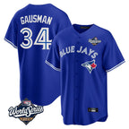 Johmsee T.Blue Jays #34 Kevin Gausman Player Royal 2025 World Series Limited Stitched Jerseys