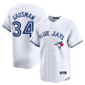 Johmsee T.Blue Jays #34 Kevin Gausman Player White Home Limited Stitched Jerseys